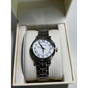 Anne Klein quartz silver Boyfriend Everyday watch Roman numerals NIB